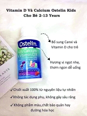 Kẹo Canxi khủng long Ostelin vị dâu cho bé từ 2 tuổi 90 viên
