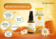 Xịt keo ong Ultra Nature Propolis & Manuka 30ml Hạn 9/2025