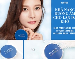 Phấn nước Klavuu Blue Pearlsation High Coverage Marine Collagen Aqua Cushion SPF50+/PA+++