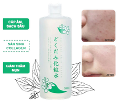Nước hoa hồng diếp cá Dokudami Natural Skin - Nhật Bản 500ml