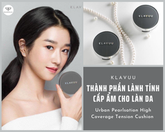 Phấn Nước Cushion Klavuu Xám Tone 21 Urban Pearlsation High Coverage Tension Cushion SPF50+/PA+++ 15g