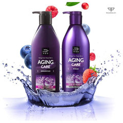 DẦU GỘI - DẦU XẢ MISE EN SCENE ANTI-AGING -MÀU TÍM PHỤC HỒI VÀ CHỐNG LÃO HÓA CHO TÓC- 680ML/ CHAI