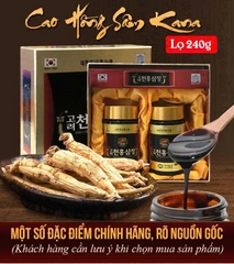 Cao Hồng sâm Kana Hàn Quốc chính hãng hộp 2 lọ x 240g
