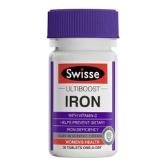 Viên uống hỗ trợ bổ sung sắt hữu cơ Swisse Ultiboost Iron của Úc 30 viên