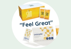 {FEEL GREAT} SLIM VÀ UNIMATE CHANH GỪNG, BỘ ĐÔI SẢN PHẨM TĂNG TỐC ĐỐT MỠ, SỨC KHỎE TIÊU HÓA