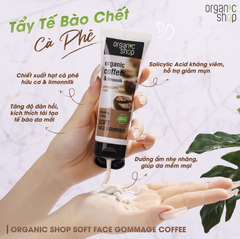 Tẩy da chết cafe mặt Organic Nga 75ml
