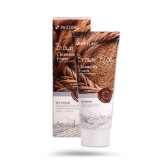SỮA RỬA MẶT LÚA MẠCH 3W CLINIC BROWN RICE FOAM CLEANSING (100ML)