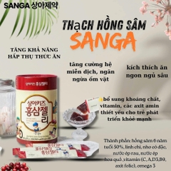 Thạch hồng sâm baby Hàn Quốc cho bé SANG-A Kid's Korean Red Ginseng Jelly - 600g (30 gói x 20g)