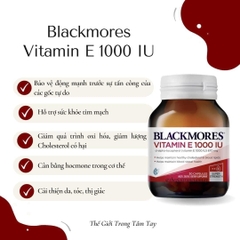 BỔ SUNG VITAMIN E BLACKMORES VITAMIN E 1000IU 30 VIÊN