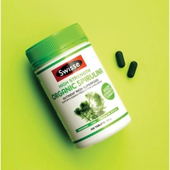 Tảo xoắn hữu cơ  - Swisse - High Strength Organic Spirulina 1000mg 200 viên- Tạo Máu Dồi Dào