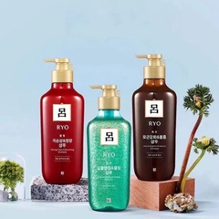 CẶP DẦU GỘI-XẢ RYO THẢO DƯỢC CUNG ĐÌNH HÀN QUỐC- MÀU XANH CHO TÓC DẦU