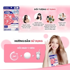DHC Combo Kích Mọc Tóc 60 Ngày Nhật Bản ( DHC Kẽm 60viên, DHC Biotin 60 viên)