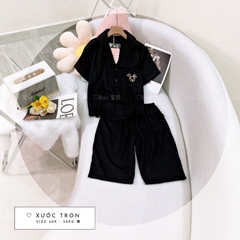 SP_45 Bộ đồ pijama BOLOBALA bộ ngủ pizama lửng chất lụa xước trơn mềm mịn đủ bảng màu