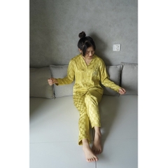 SP_37 Đồ bộ pijama BOLOBALA mặc nhà tay dài quần dài chất lụa xước đủ màu