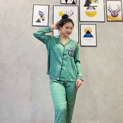 SP_31 Bộ đồ pijama BOLOBALA bộ ngủ pizama tay dài quần dài chất lụa xước loha cao cấp