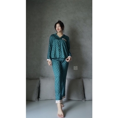 SP_37 Đồ bộ pijama BOLOBALA tay dài quần dài lụa xước cao cấp mặc nhà