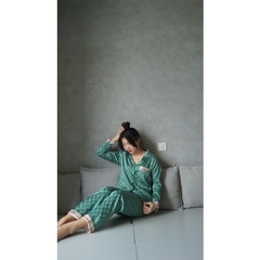 SP_37 Đồ bộ pijama BOLOBALA tay dài quần dài lụa xước cao cấp mặc nhà
