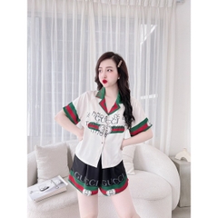SP_29 Đồ bộ pijama BOLOBALA đùi croptop lụa xước mẫu mới, hàng đẹp cao cấp