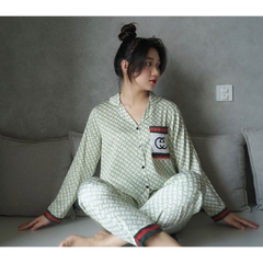 SP_37 Đồ bộ pijama BOLOBALA tay dài quần dài lụa xước cao cấp mặc nhà