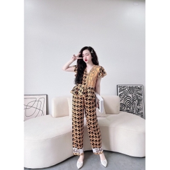 SP_05 Đồ bộ pijama BOLOBALA latin tay áo cánh tiên quần dài, mẫu mã mới, gu sang trọng, thẩm mỹ.
