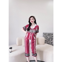 SP_09 Đồ bộ pijama BOLOBALA tay ngắn quần lửng, chất lụa xước đẹp, có 9 màu