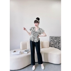 SP_05 Đồ bộ pijama BOLOBALA latin tay áo cánh tiên quần dài, mẫu mã mới, gu sang trọng, thẩm mỹ.