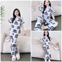 SP_107 Đồ bộ pijama BOLOBALA mặc nhà quần dài áo tay ngắn form truyền thống chất lụa latin may siêu kĩ, đẹp xuất sắc