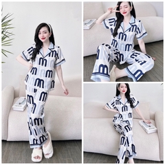 SP_107 Đồ bộ pijama BOLOBALA mặc nhà quần dài áo tay ngắn form truyền thống chất lụa latin may siêu kĩ, đẹp xuất sắc
