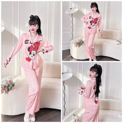 SP_113 Đồ bộ pijama BOLOBALA mặc nhà quần dài áo tay dài form truyền thống chất lụa latin cực xịn may rất đẹp