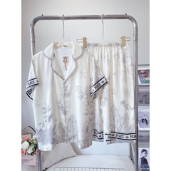 SP_185 Đồ bộ pijama BOLOBALA nữ mặc nhà quần lửng áo tay ngắn chất lụa latin hàng Teddy cực sang, xịn, đẹp