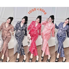 SP_172 Đồ bộ pijama BOLOBALA nữ mặc nhà quần dài áo tay ngắn & quần dài áo tay dài lụa latin mẫu mới hoạ tiết sang trọng