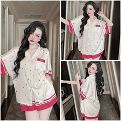 Đồ bộ pijama BOLOBALA nữ mặc nhà SP_212 quần đùi áo cánh dơi tay ngắn Lady chất lụa latin cao cấp, xịn đẹp