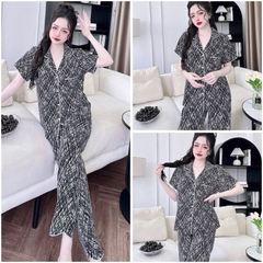 Đồ bộ ngủ lụa mango BOLOBALA pijama nữ mặc nhà SP248 quần dài áo tay ngắn mẫu quốc dân