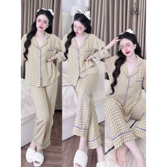 Đồ bộ pijama BOLOBALA nữ SP_254 mặc nhà quần dài áo tay dài phom truyền thống chất lụa mango đẹp