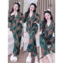 Đồ bộ pijama BOLOBALA nữ SP_254 mặc nhà quần dài áo tay dài phom truyền thống chất lụa mango đẹp
