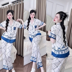 Đồ bộ pijama BOLOBALA SP_253 mặc nhà quần dài áo tay ngắn chất lụa latin mẫu mới
