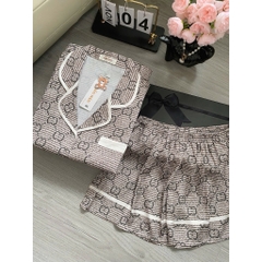 Đồ bộ pijama nữ Bolobala lụa latin mặc nhà SP_262 quần đùi áo tay ngắn cánh dơi hàng cao cấp