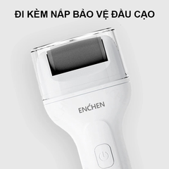 Máy Chà Gót Chân ENCHEN ROCK 2 | Không Dây, 2 Tốc Độ, Đầu Mài Emery Xoay 360 Độ, Pin Trâu 1200mAh