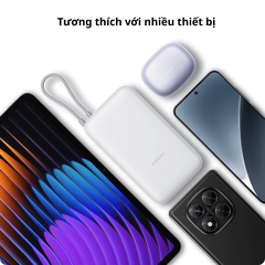 Sạc Dự Phòng Xiaomi Power Bank 20000mAh (Integrated Cable) TH | Sạc Nhanh |