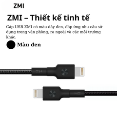 Cáp sạc Lightning ZMI AL853 1.5m