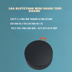 Loa Bluetooth Xiaomi Mi Portable Speaker BHR4802GL Model XMYX04WM chống nước IP55 (màu xám)