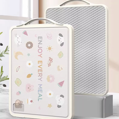 Thớt kháng khuẩn 2 mặt, inox 304 & nhựa PP, dùng thái rau củ, thực phẩm cao cấp không rỉ