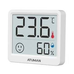 Máy đo độ ẩm nhiệt độ Atuman THmini với màn hình LCD 2,5 inch