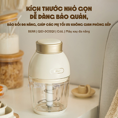 Máy xay ăn dặm Bear QSJ-D02Q1 600ml công suất 200W, cối thủy tinh an toàn