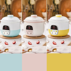 Nồi nấu chậm Bear SUBE001 dung tích 0.8L, 6 chức năng nấu ăn đa dạng