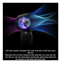 Quạt cầm tay mini QiSolove F15 10W pin 4000mAh