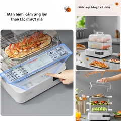 Nồi hấp điện 3 tầng 18 lít Xiaomi Zhenmi ZMZG-11J lưới hấp PP