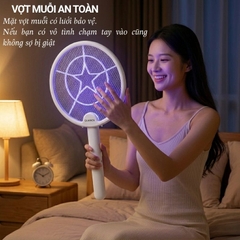 Vợt muỗi đa năng gấp gọn Quange SW1 – Vừa là vợt muỗi, vừa là đèn bắt muỗi tự động