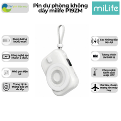 Pin sạc dự phòng từ tính 10000mAh không dây 22.5W miLife P19ZM