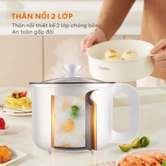 Nồi điện đa năng Gaabor GR-N18A công suất 600W dung tích 1.8L lòng nồi chống dính